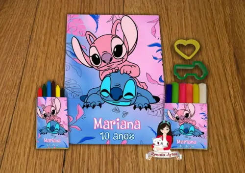 Kit Passatempo Personalizado Stitch