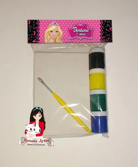 Kit Pintura Personalizado Barbie Nova