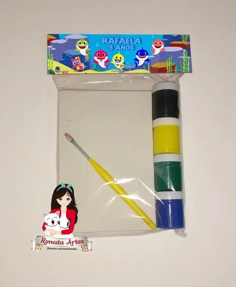 Kit Pintura Personalizado Baby Shark