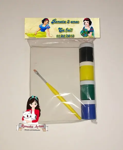 Kit Pintura Personalizado Branca de Neve 2