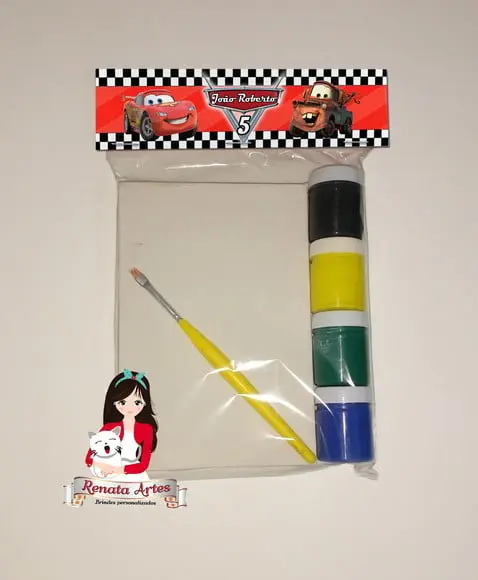 Kit Pintura Personalizado Carros Disney