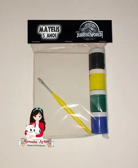 Kit Pintura Personalizado Dinossauros Jurassic World