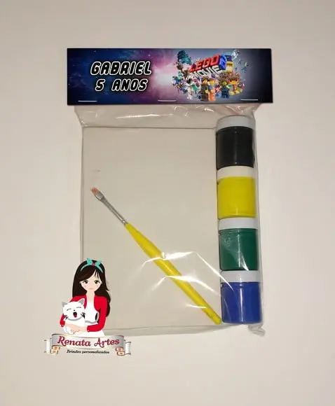 Kit Pintura Personalizado Lego Movie
