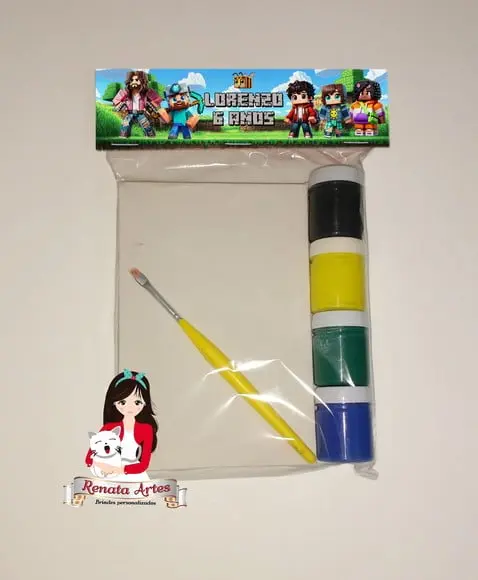 Kit Pintura Personalizado Minecraft Filme