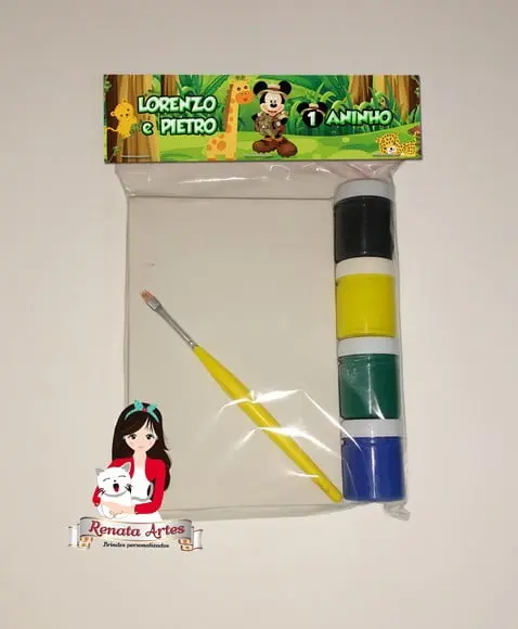 Kit Pintura Personalizado Mickey Safari