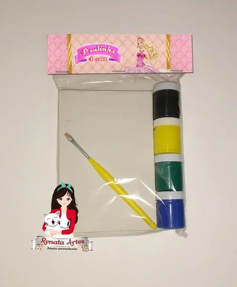 Kit Pintura Personalizado Tema Barbie
