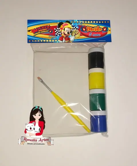 Kit Pintura Personalizado Mickey Sobre Rodas