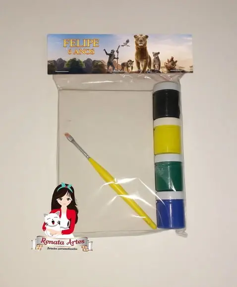 Kit Pintura Personalizado Rei Leão Mufasa