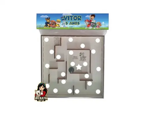 Labirinto Personalizado Lembrancinha Patrulha Canina