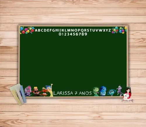 Lousa com Giz Personalizada Divertidamente