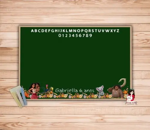 Lousa Personalizada com Giz Moana 2