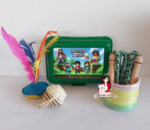 Maleta Baú Boa Infância Minecraft Filme