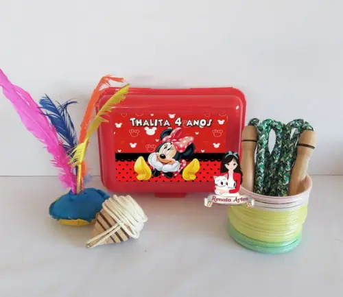 Maleta Baú da Boa Infância Minnie Vermelha