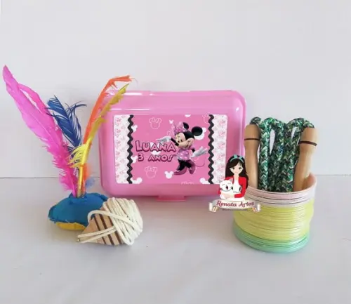 Maleta Baú da Boa Infância Minnie Rosa