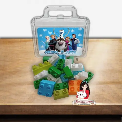 Maleta com Blocos de Montar Frozen