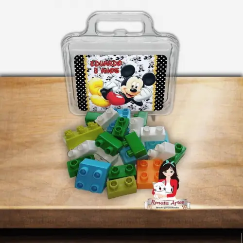 Maleta com Blocos de Montar Mickey