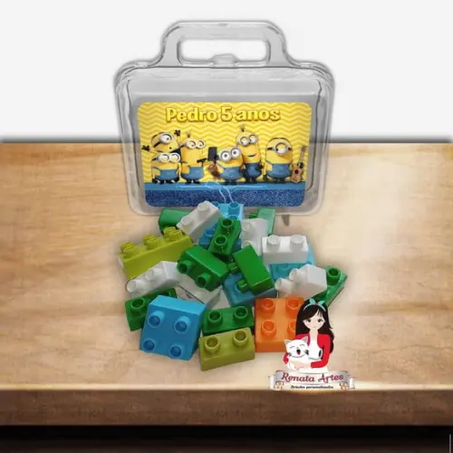 Maleta com Blocos de Montar os Minions