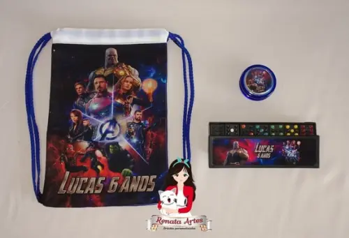 Mini Kit Jogos na Mochila Vingadores Ultimato