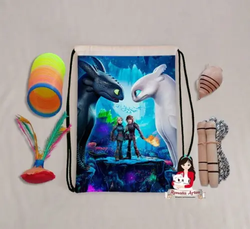 Mochila Boa Infância Personalizada Como Treinar Seu Dragão