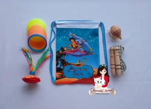 Mochila Boa Infância Tema Aladin