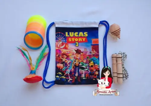 Mochila Boa Infância Personalizada Tema Toy Story