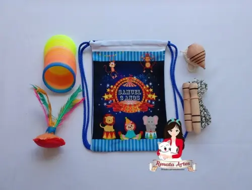 Mochila Boa Infância Tema Circo 3