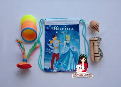 Mochila Boa Infância Tema Cinderela
