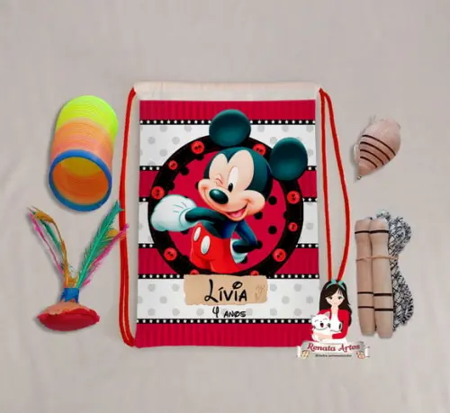 Mochila Boa Infância Tema Mickey 1