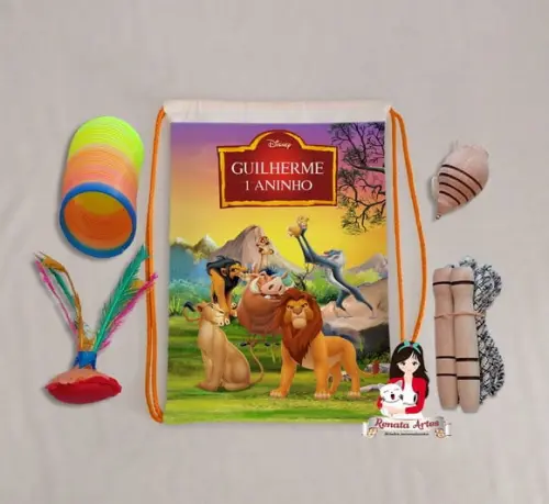 Mochila Boa Infância Tema o Rei Leão