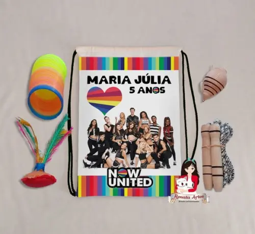 Mochila Boa Infância Tema Now United
