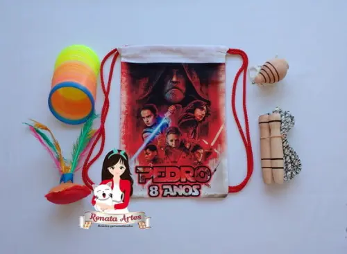 Mochila Boa Infância Tema Star Wars 8