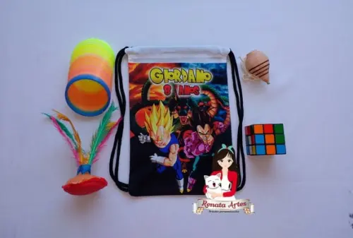 Mochila Brinquedos Retrô Tema Dragon Ball Z