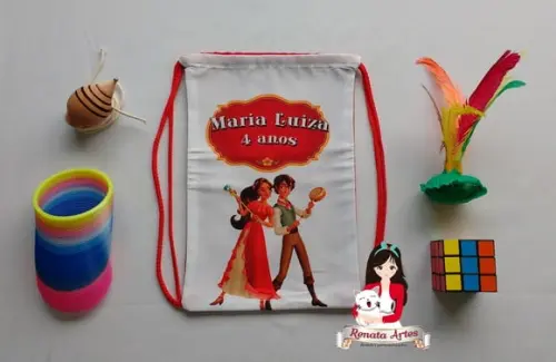 Mochila Brinquedos Retrô Tema Elena de Avalor