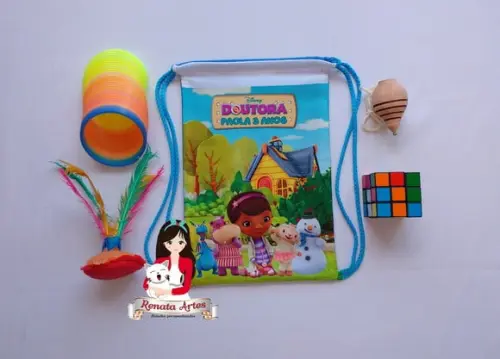 Mochila Brinquedos Retrô Tema Doutora Brinquedos