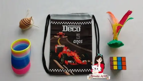 Mochila Brinquedos Retrô Tema Fórmula 1