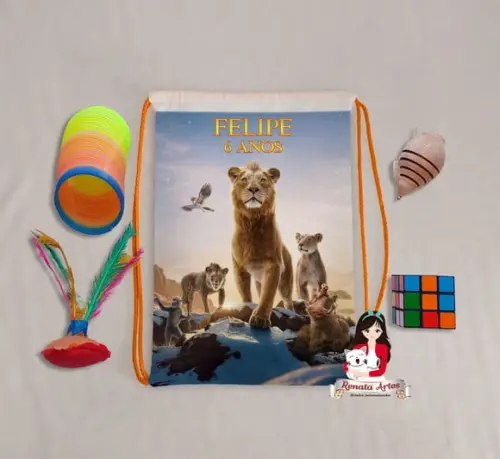 Mochila Brinquedos Retrô Tema o Rei Leão Mufasa