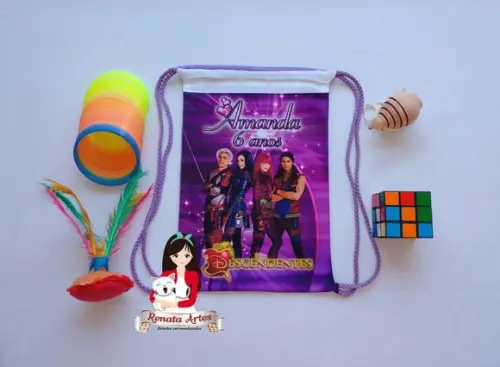 Mochila Brinquedos Retrô Tema Personalizada Descendentes