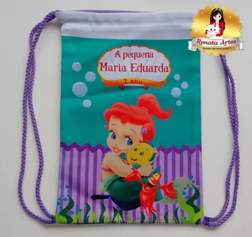 Mochila de Tecido Ariel Baby