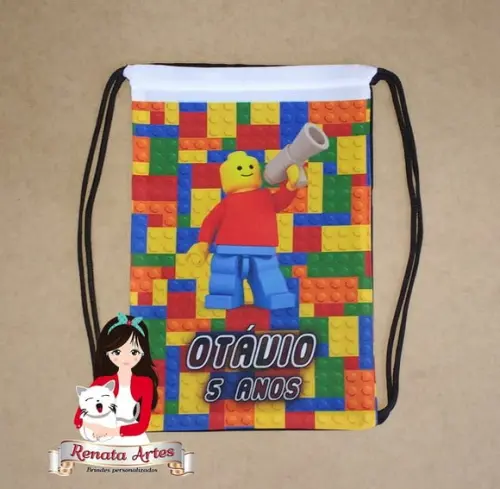 Mochila de Tecido Lego