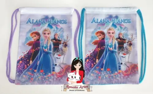 Mochila de Tecido Personalizada Frozen 2020
