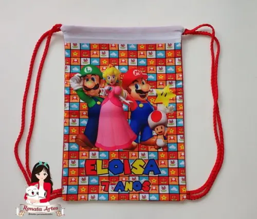 Mochila de Tecido Personalizada Super Mario Ii