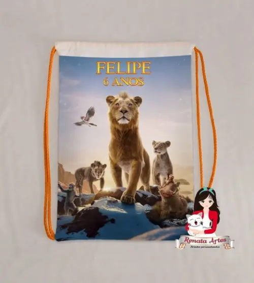 Mochila de Tecido Rei Leão Mufasa