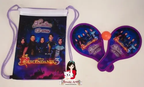 Mochila Ping Pong Personalizada Tema Descendentes 3