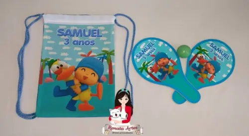 Mochila Ping Pong Personalizada Tema Pocoyo