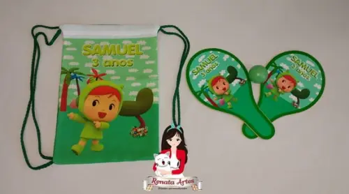 Mochila Ping Pong Personalizada Tema Pocoyo Nina