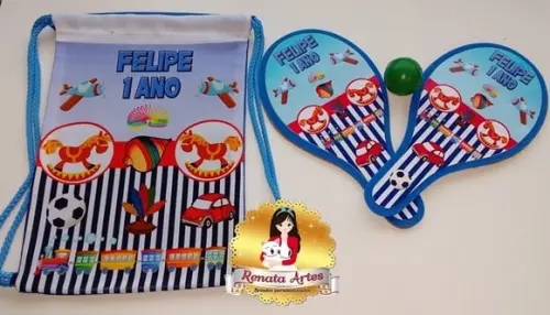 Mochila Ping Pong Tema Brinquedos