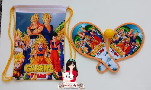 Mochila Ping Pong Tema Dragon Ball Z