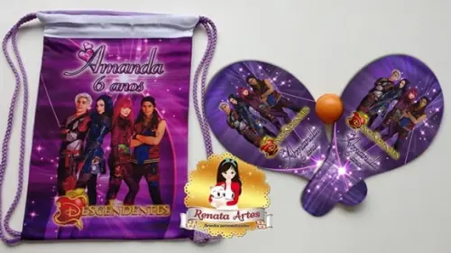 Mochila Ping Pong Tema Descendentes