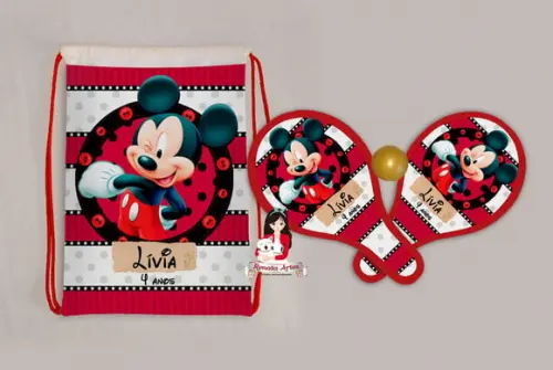 Mochila Ping Pong Tema Mickey