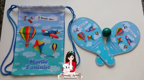 Mochila Ping Pong Tema o Tempo Voa